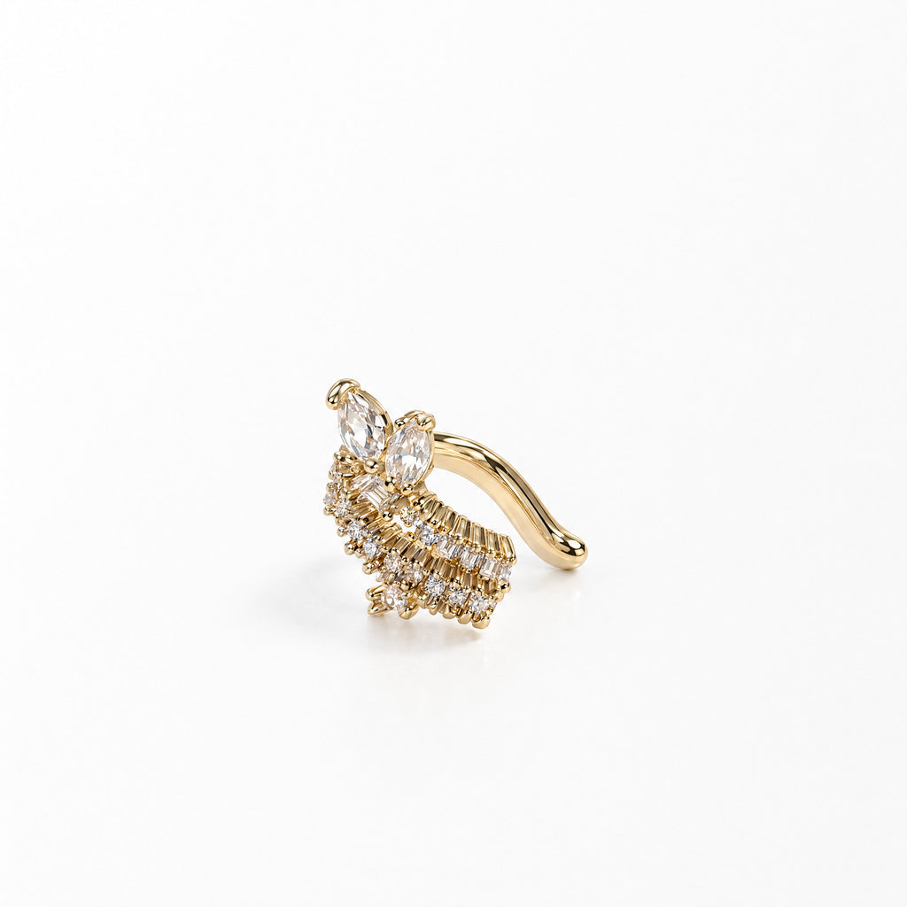 Earcuff Merletto, finitura dorata — foto prodotto