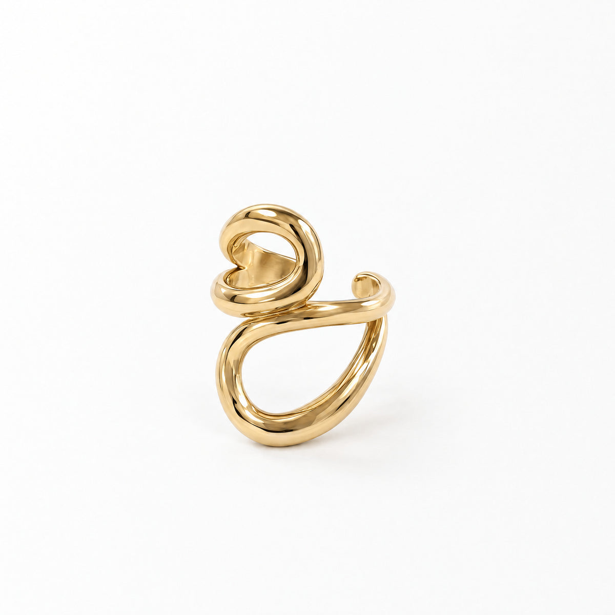 Earcuff Profilo, finitura dorata — foto prodotto